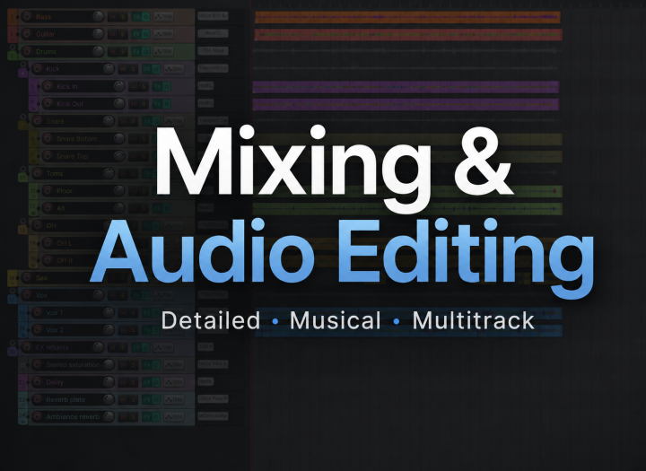 I will edit, mix and master your song
