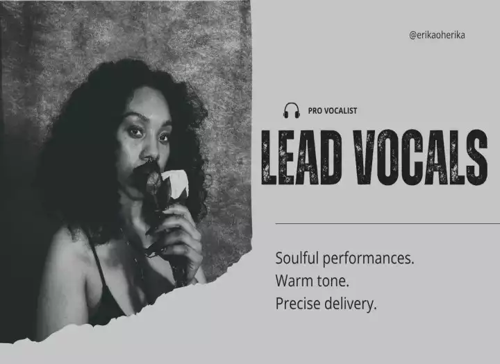 Professional Full-Song Lead Vocals