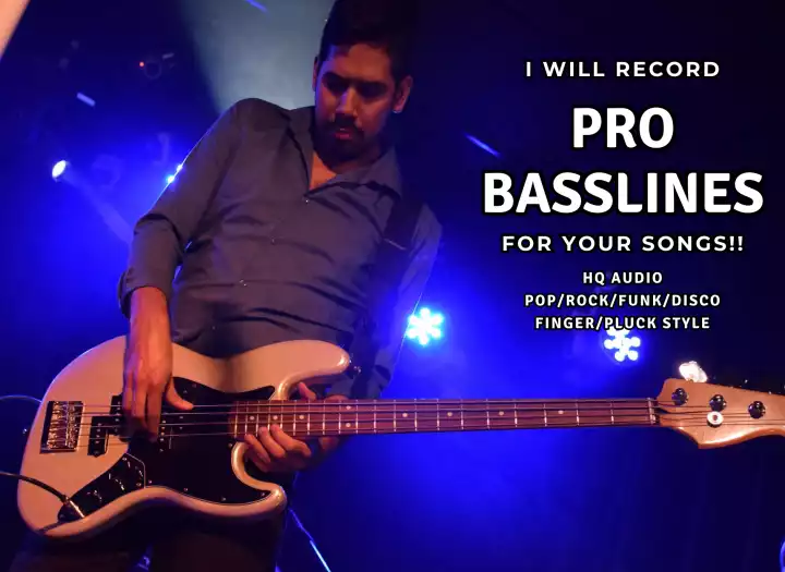 BASSIST FOR YOUR SONGS RECORD BASSLINES PRO HQ AUDIO