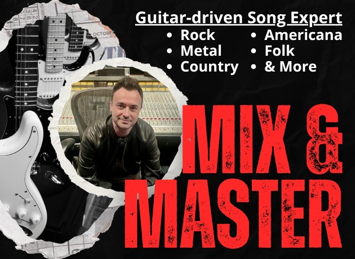Expertly mix & master your guitar-driven song