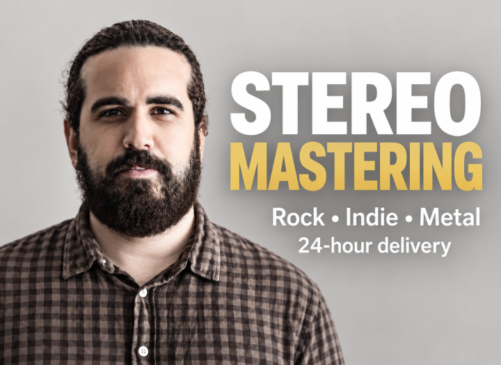 I will master your rock, indie or metal stereo mix in 48 hours