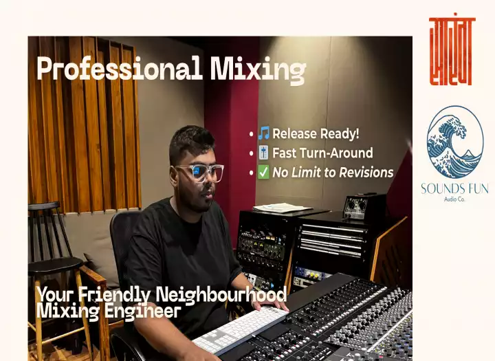 Professional music mixing to industry-standard quality