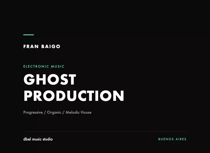 Ghost Production | Progressive, Organic & Melodic House