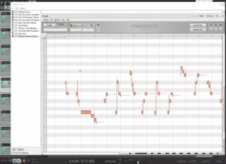 Vocal tuning with Melodyne software