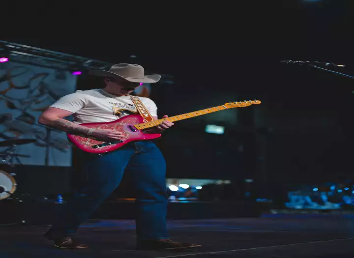 Barney playing guitar on your song