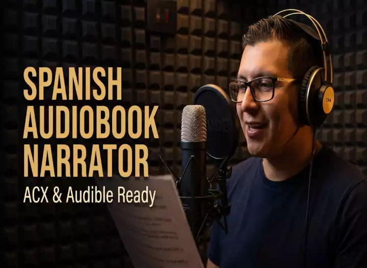 I will narrate your Audiobook in Professional Neutral Spanish