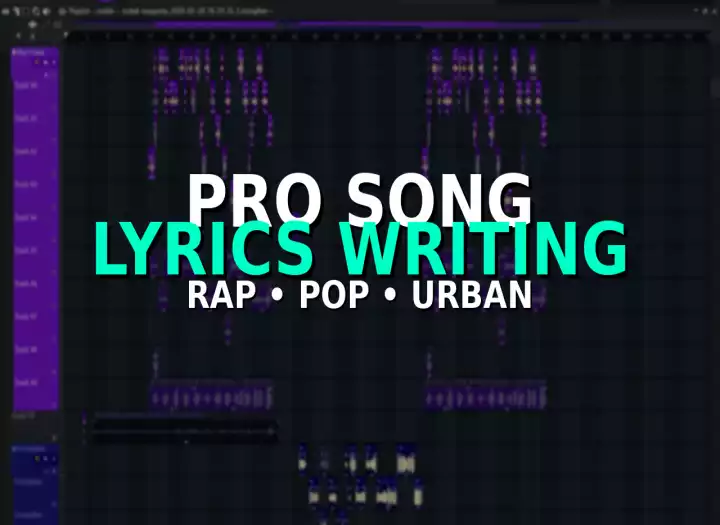 I will write professional rap, pop or urban song lyrics