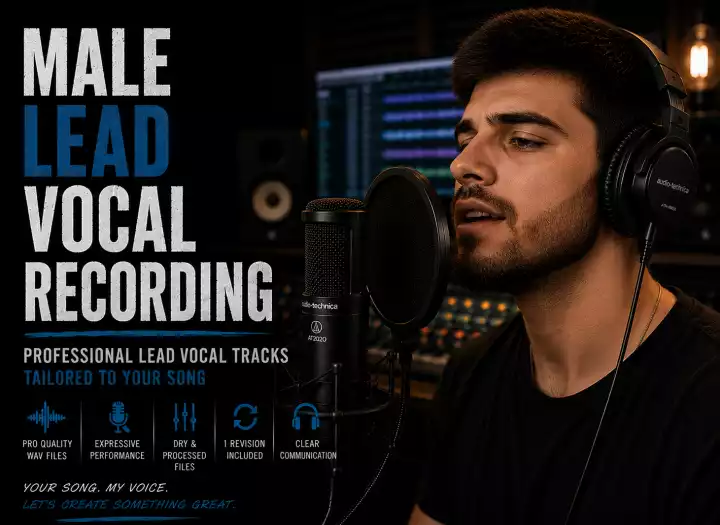 Male Vocal Recording for Your Song