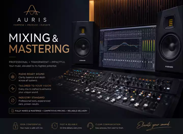 Professional Mixing & Mastering - Clear, Powerful, and Musical Results