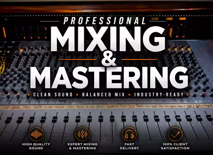Audio Editing, Mixing & Mastering