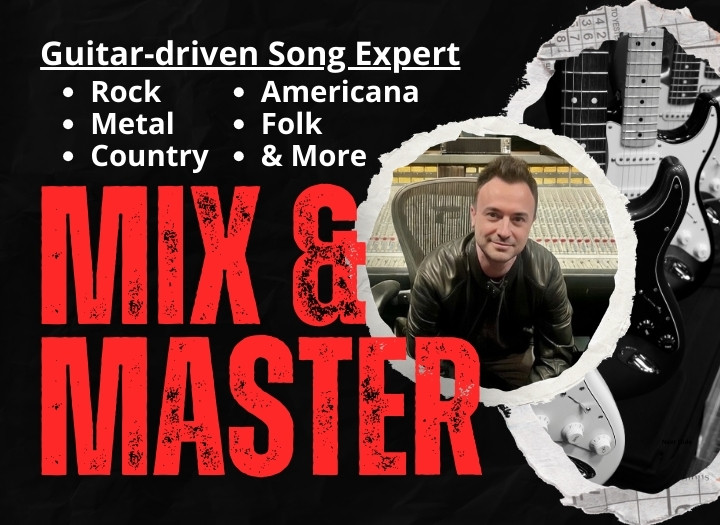 Mix and master your guitar-driven song to streaming quality
