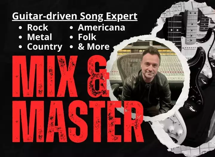 Mix and master guitar-driven song to streaming quality