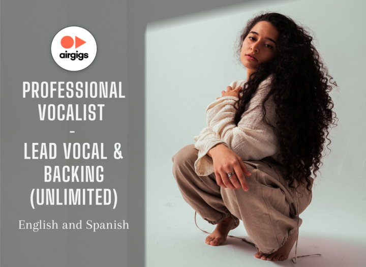 Professional Vocalist - Lead & Backing Vocals unlimited