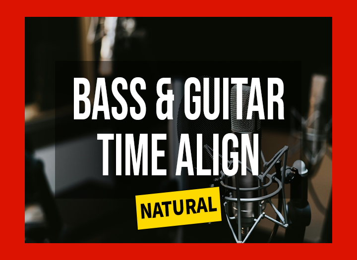 Bass & Guitar Editing And Time Alignment To The Tempo